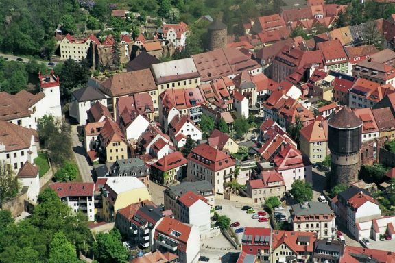 Teil der Altstadt aus der Luft